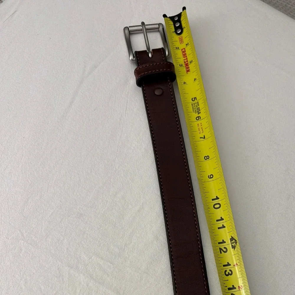 Bullhide Belts Mens Brown Leather Belt 100336 Made in USA Size 36